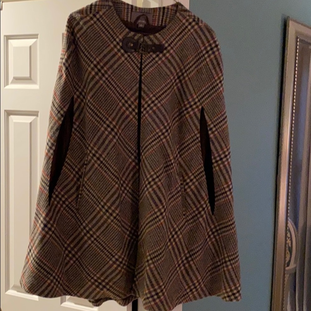 Plaid cape